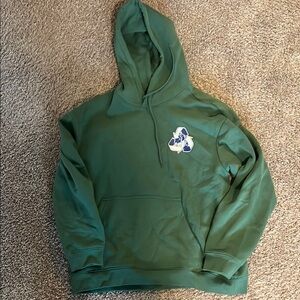 Green Hooded Men's Sweater